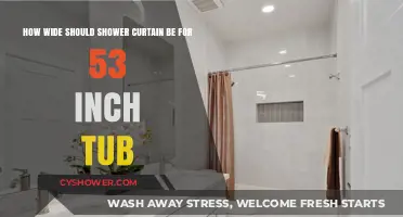 Perfect Shower Curtain Width for Your 53-Inch Tub: A Guide
