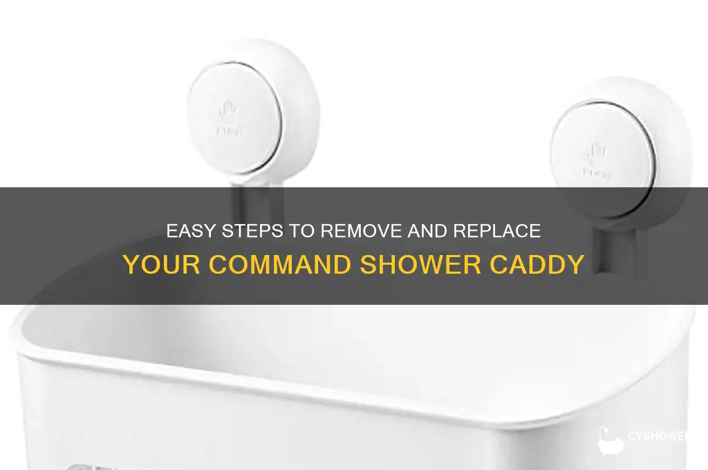 how yo remove command shower cadiety