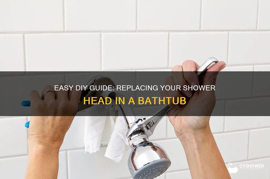 how yo replace a shower head in a bathroonm tub