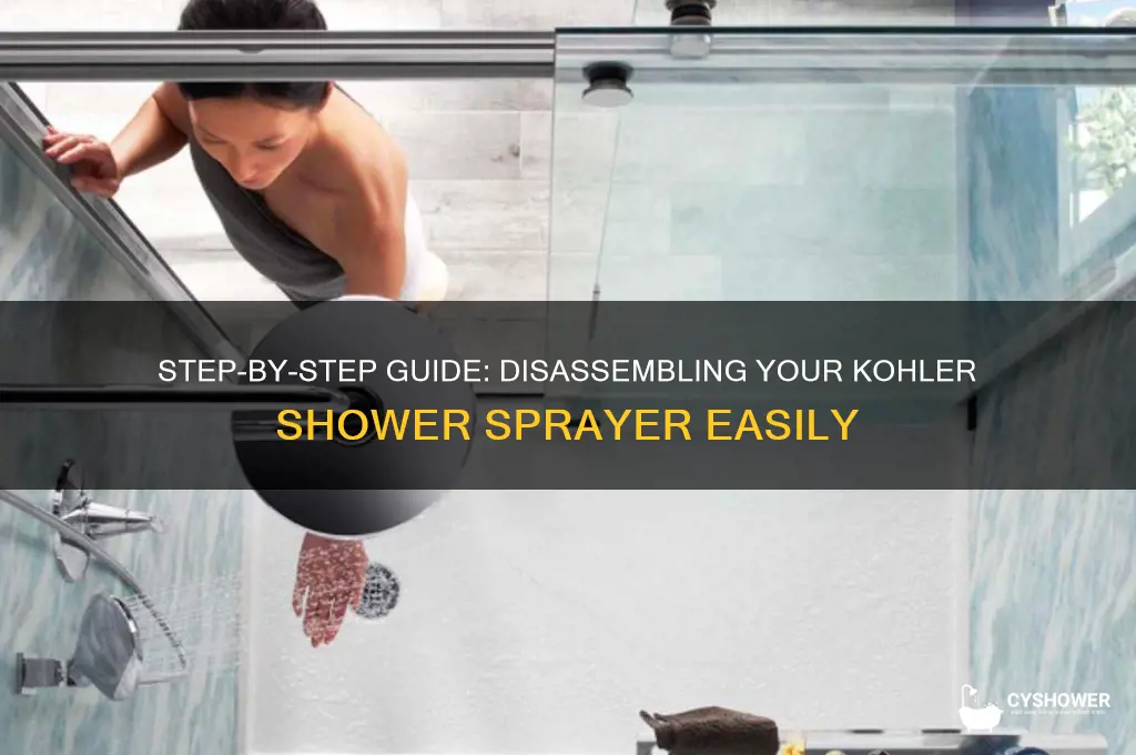 how you take apart a kohler shower sprayer