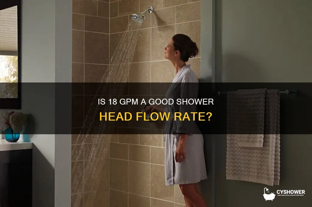 is 18 gpm good for a shower head