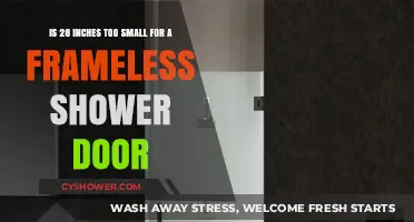 Is 28 Inches Sufficient for a Frameless Shower Door?