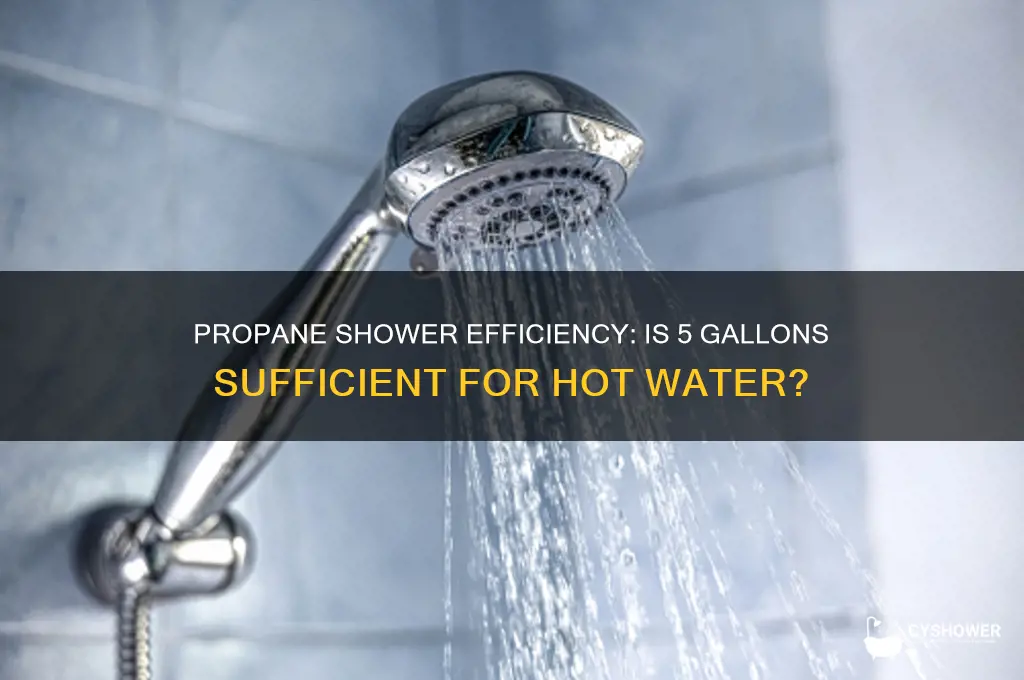 is 5 gallons of propane enough to take a shower