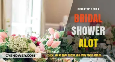 Is a 90-Guest Bridal Shower Too Large? Let's Discuss!