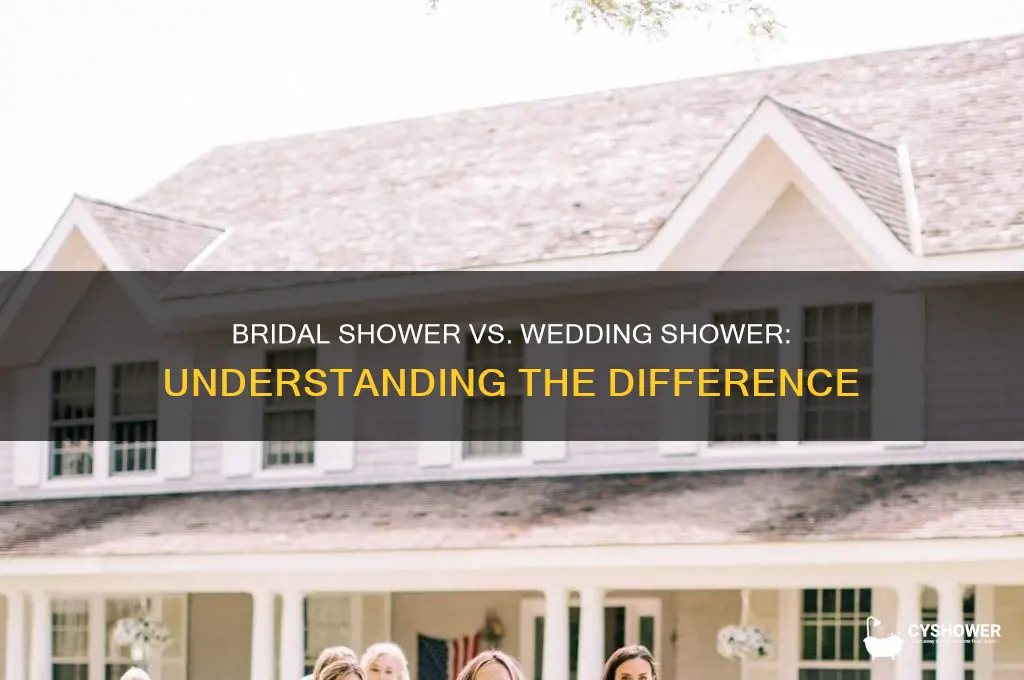 is a bridal shower and wedding shower the same thing