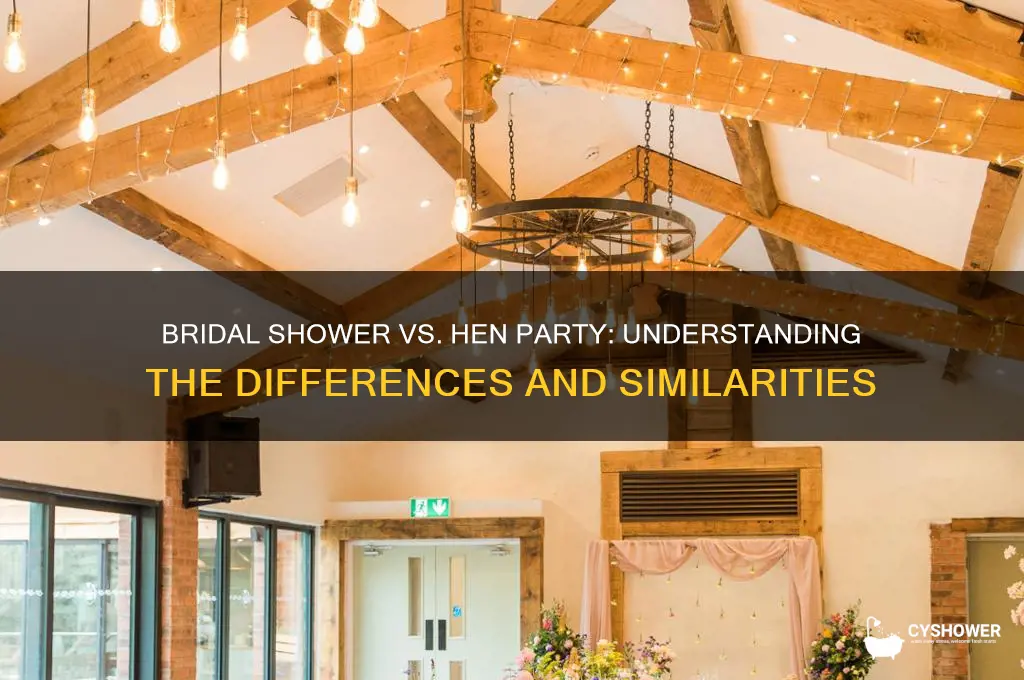 is a bridal shower the same as a hen party