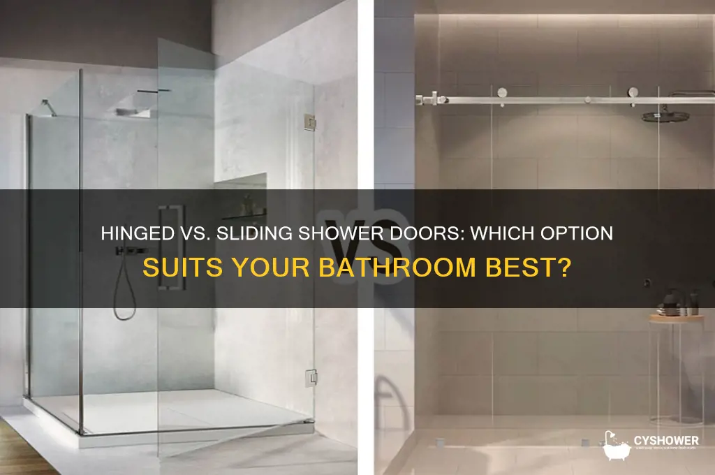 is a hinged or sliding shower door better