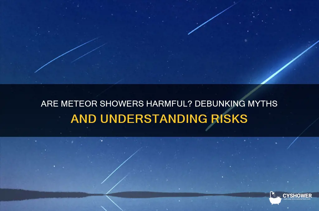 is a meteor shower bad