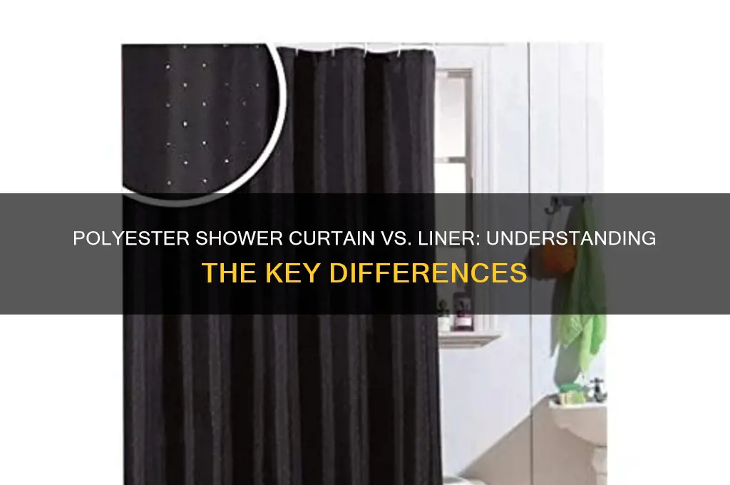 is a polyester shower curtain similiar to a liner