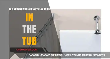 Shower Curtain Placement: Inside the Tub or Outside?