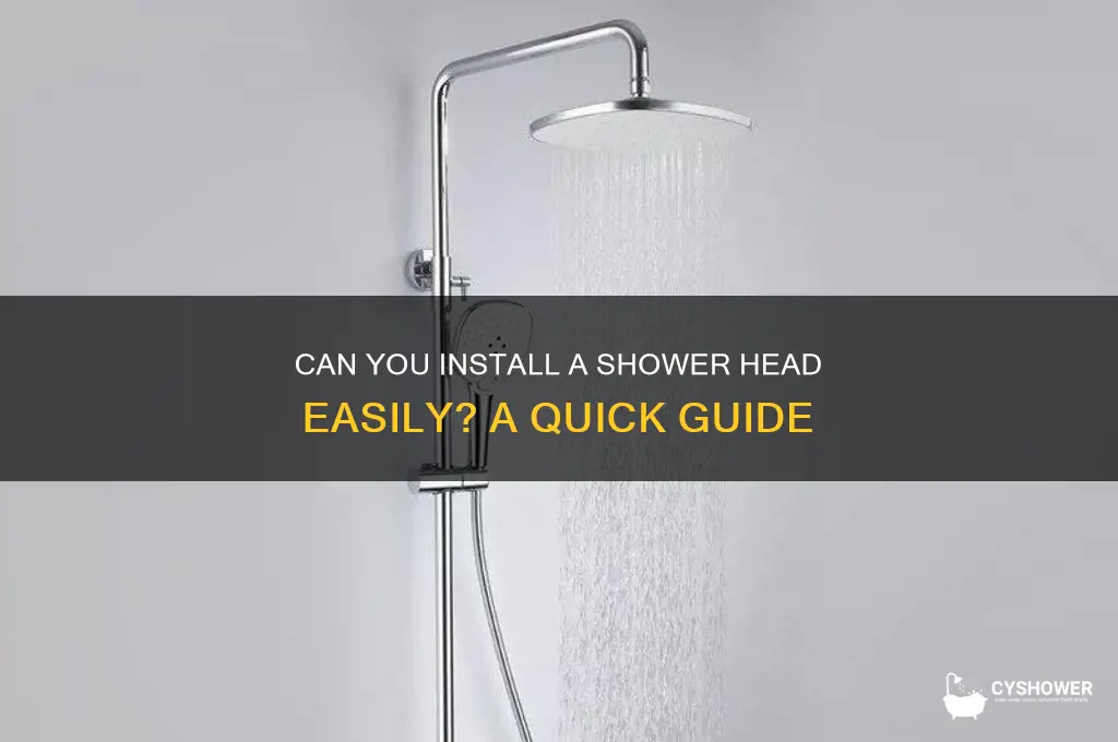 is a shower head easy to install