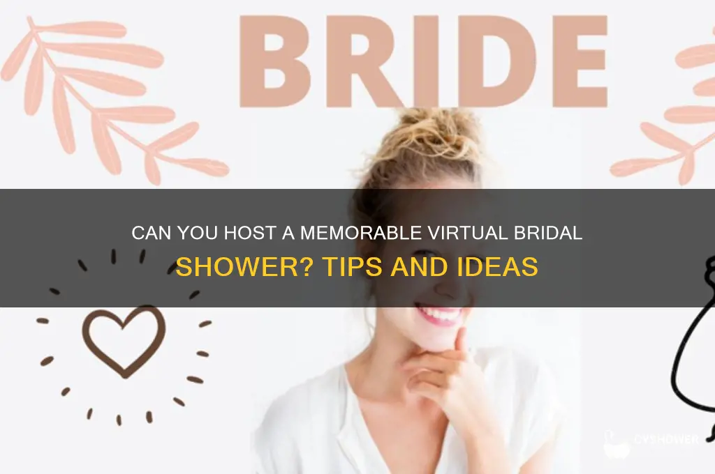 is a virtual bridal shower possible