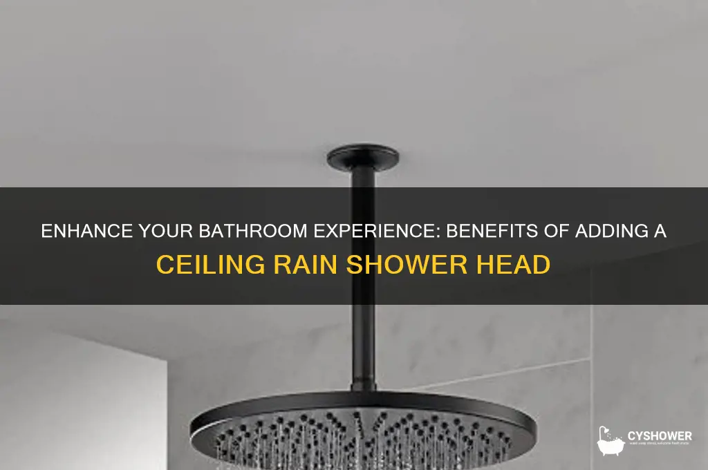 is adding a ceiling rain shower head
