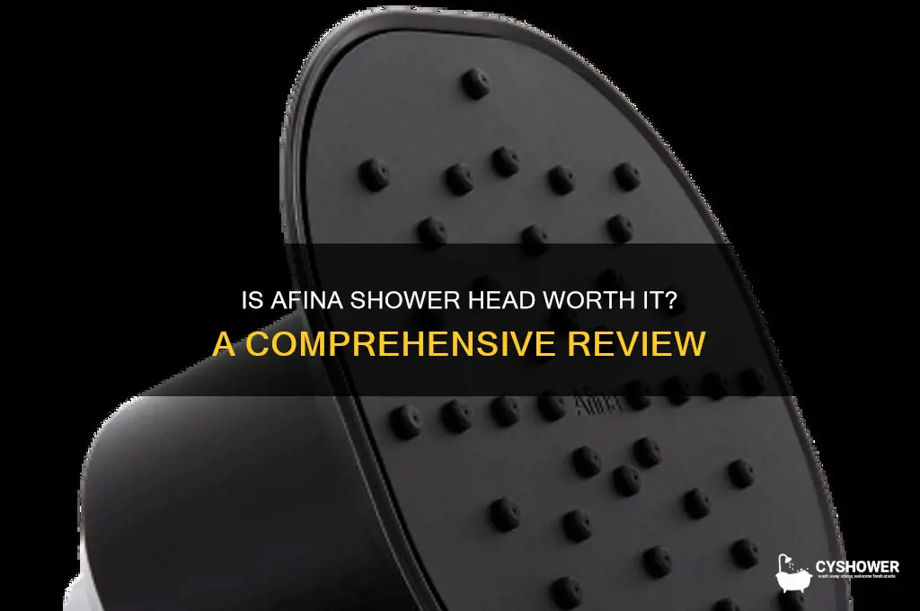 is afina shower head good