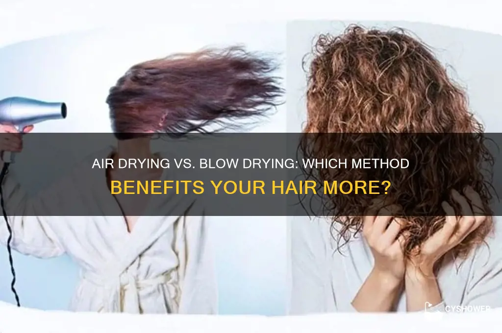 is air drying hair after a shower better