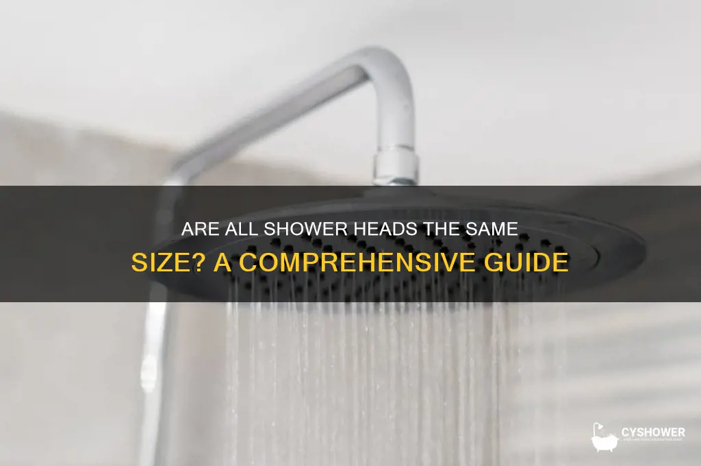 is all shower heads the same size