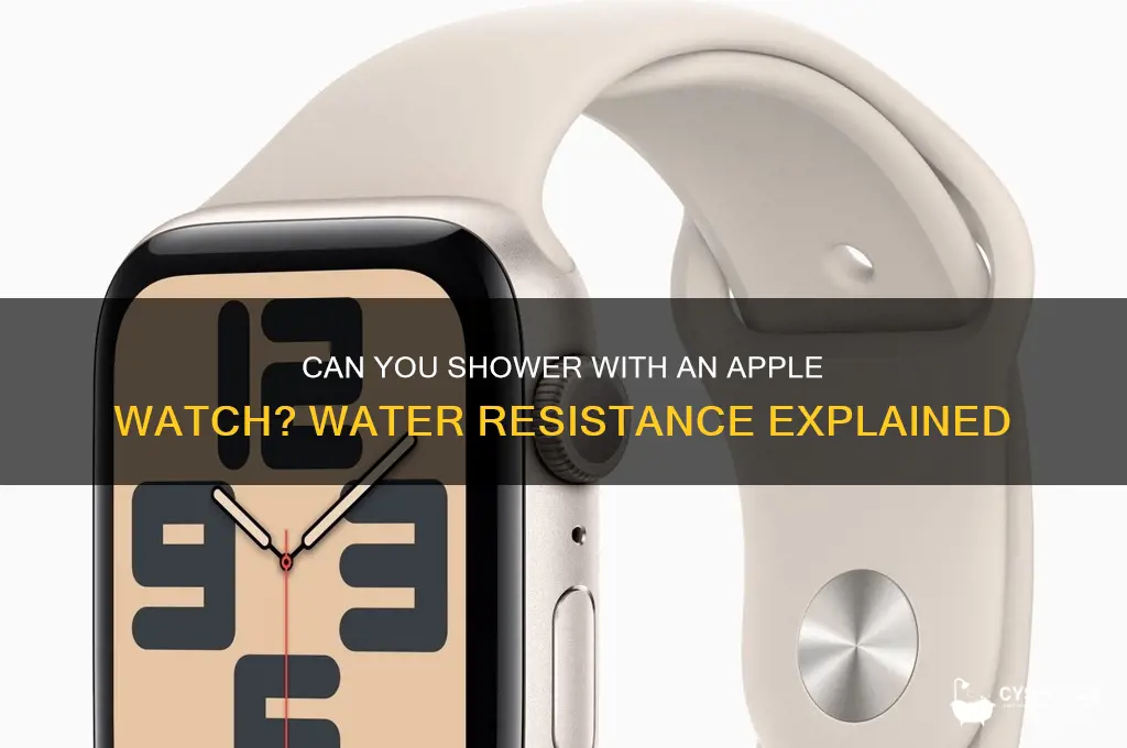 is apple watch water resistant shower