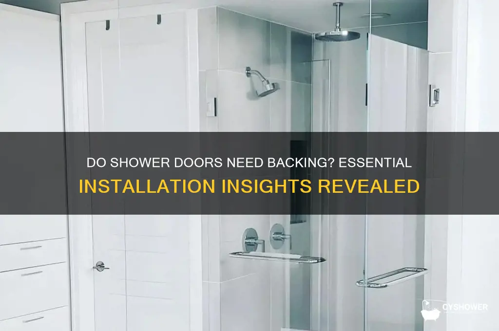 is backing required for shower doors