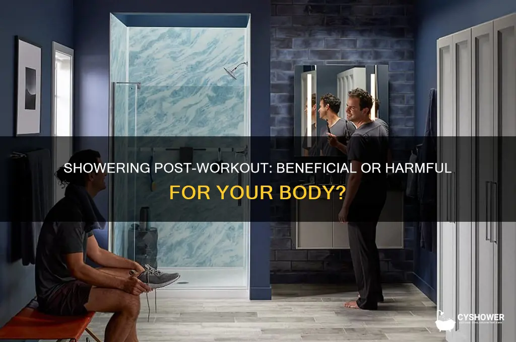 is bad to take a shower after working out
