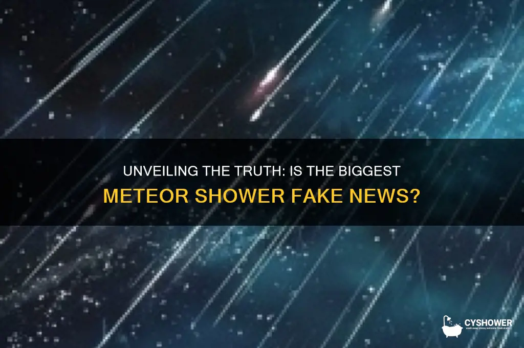 is biggest meteor shower fake news