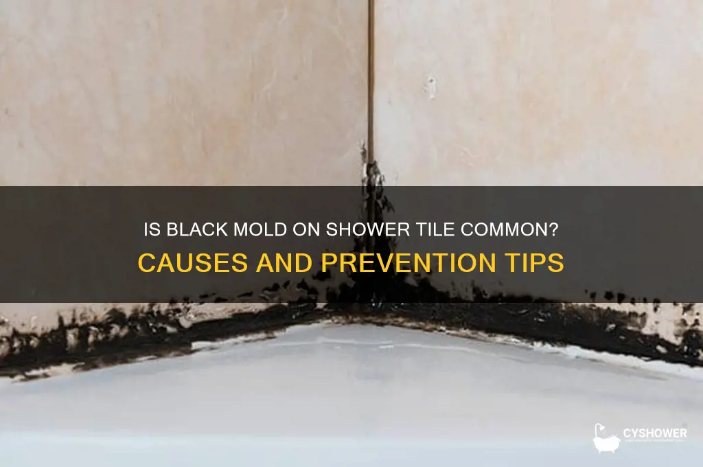 is black mold shower tile common