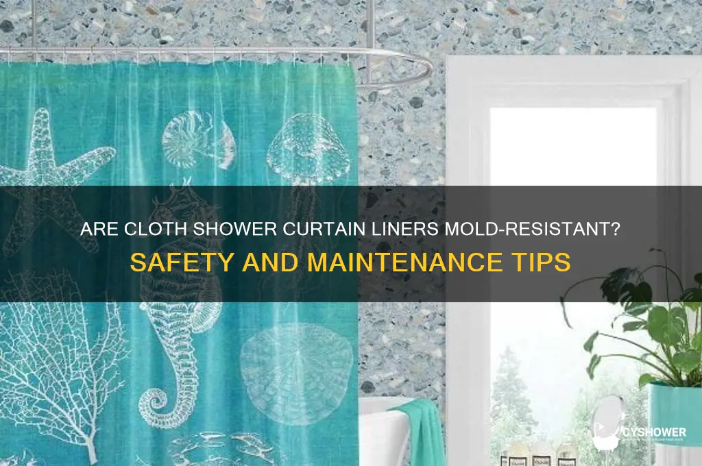 is cloth shower curtain liner safe from mold