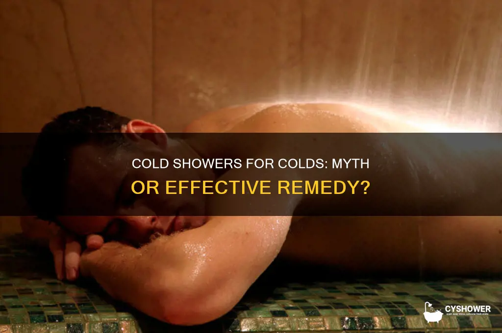is cold water for shower good for colds