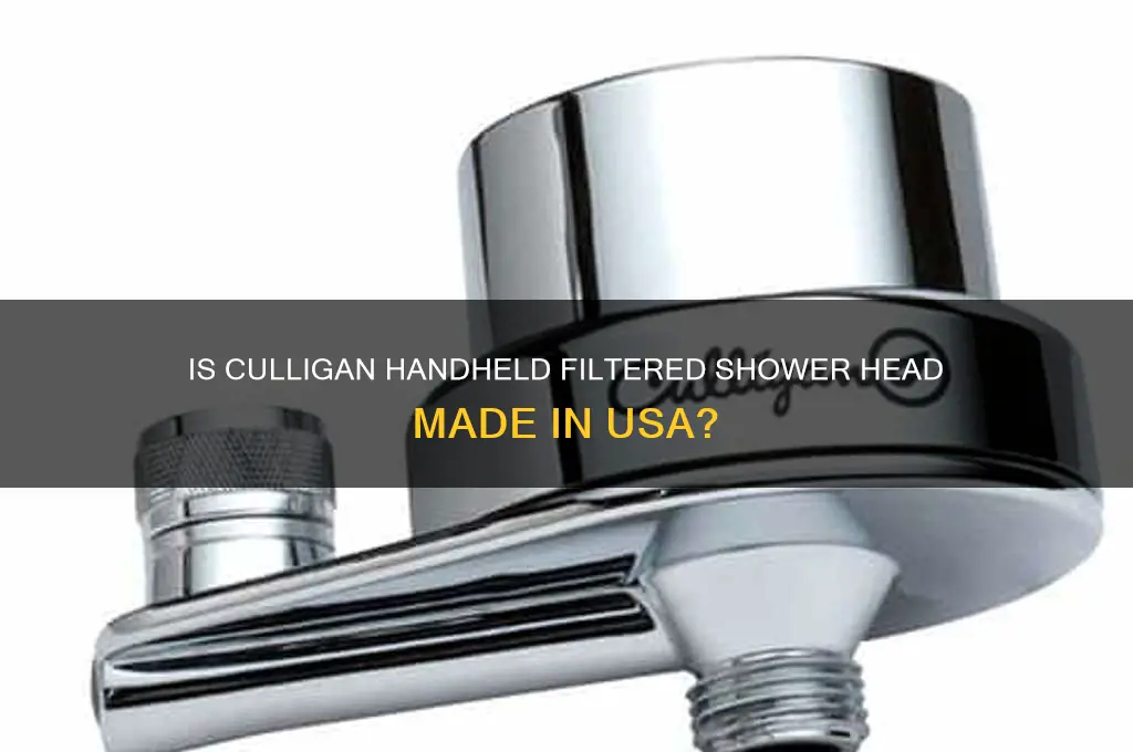 is culligan handheld filtered shower head made in usa