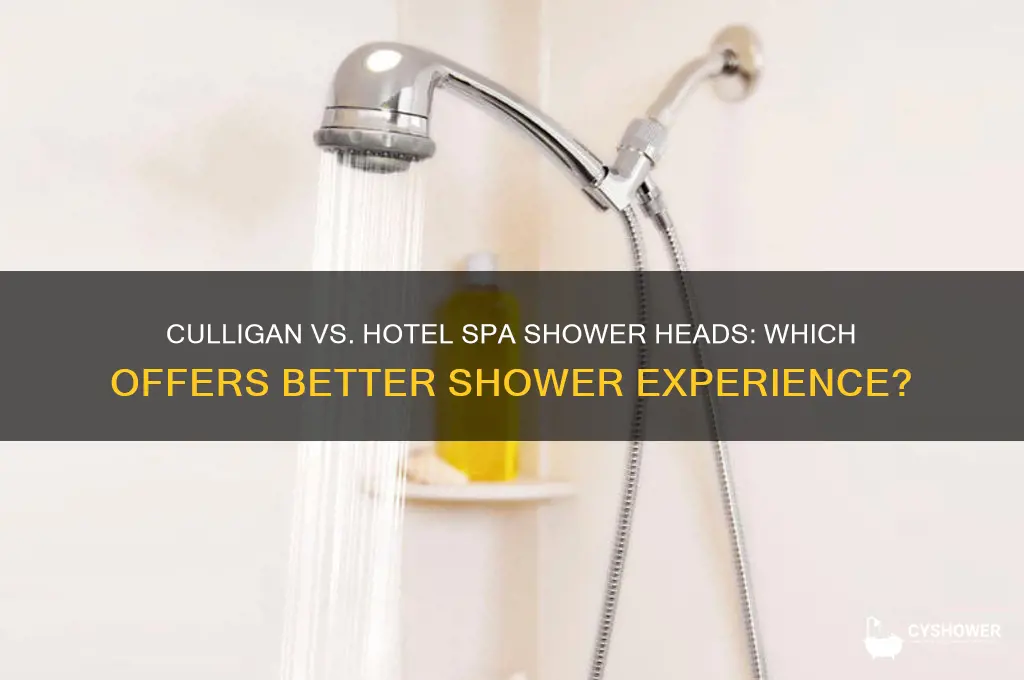 is culligan or hotel spa shower heads better