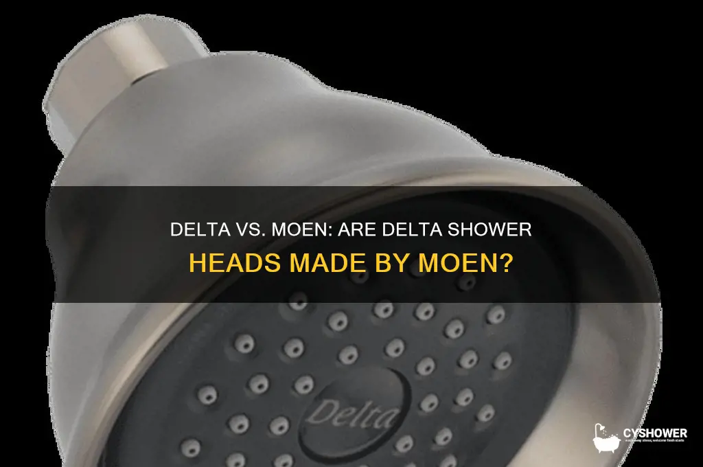 is delta shower head a moen