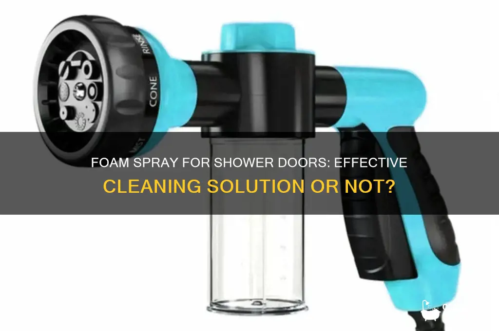 is foam spray good for cleaning shower doors