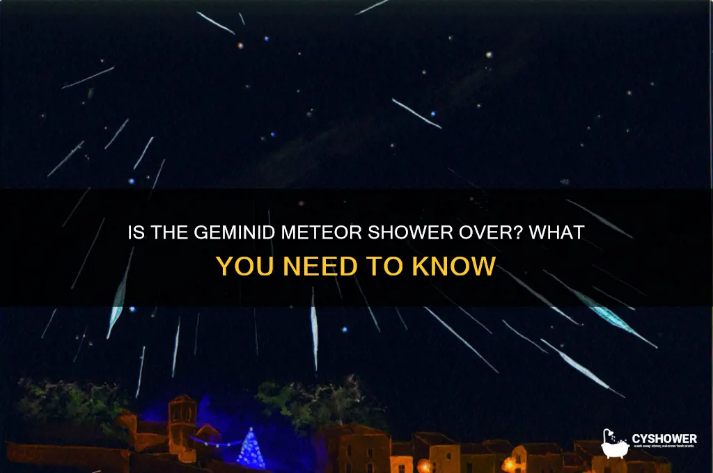 is geminid meteor shower over