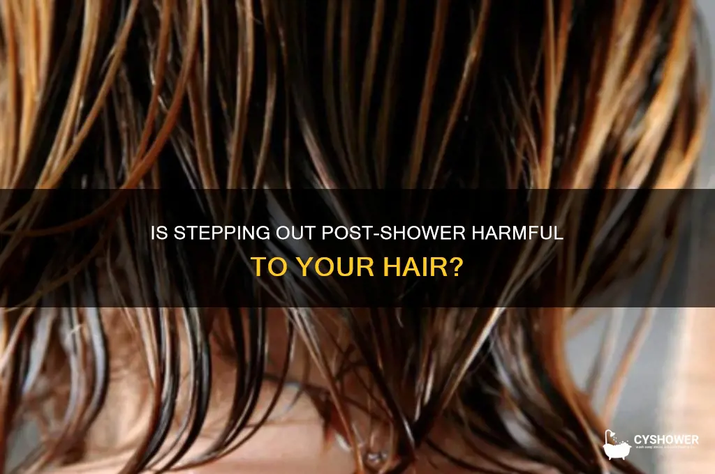 is going outside after a shower bad for your hair