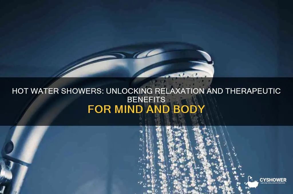 is hot water shower therapeutic