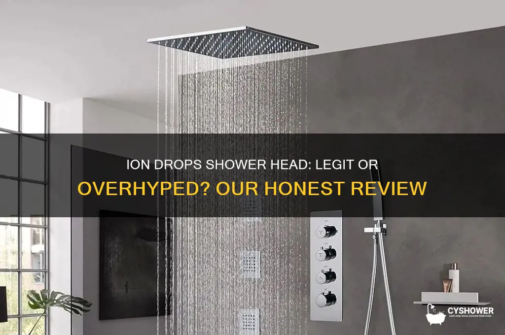 is ion drops shower head legit