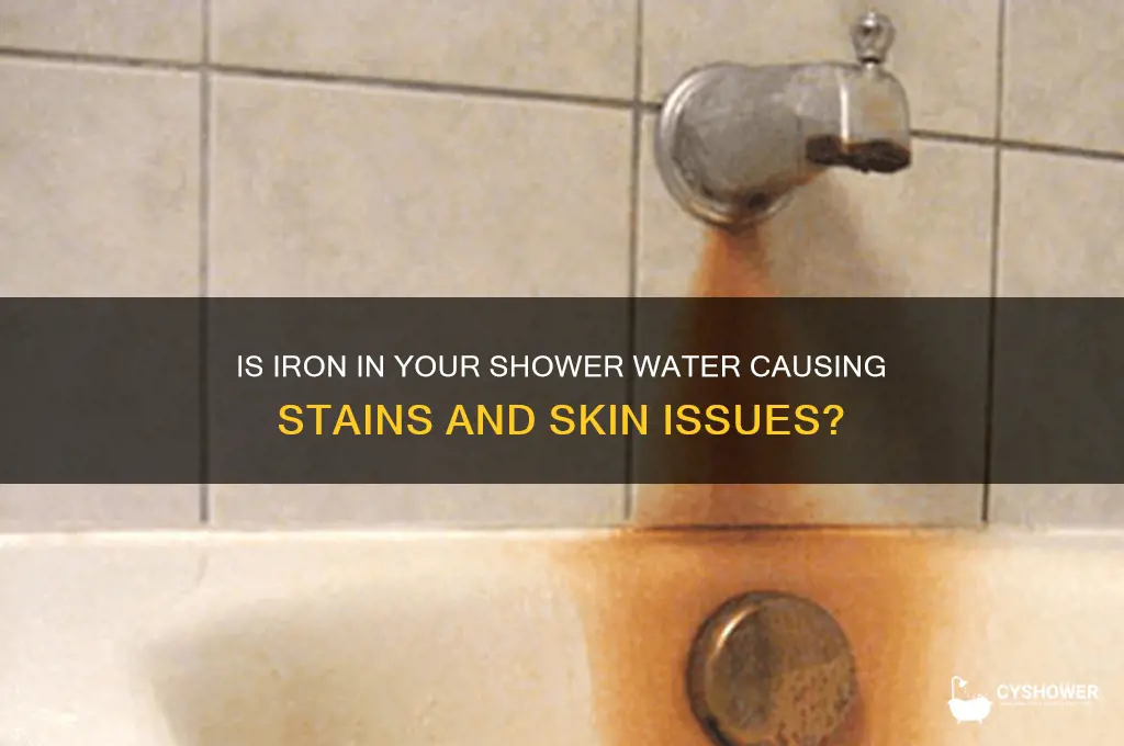 is iron in shower water