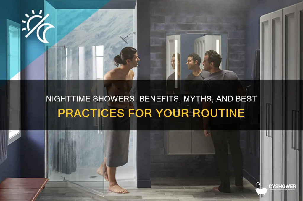 is it bad if you take a shower at night