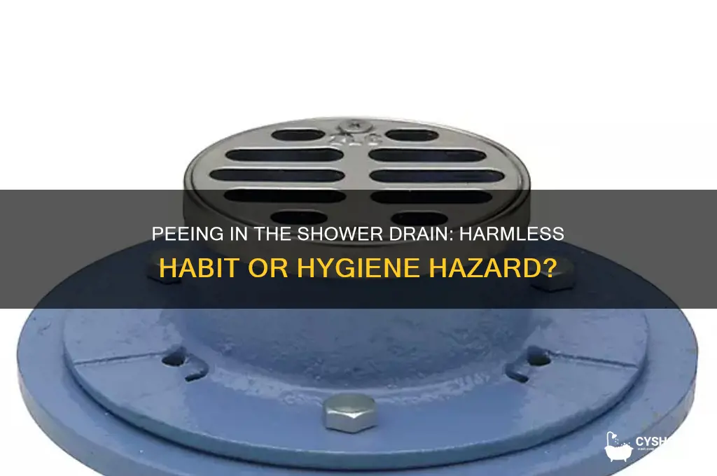 is it bad to pee in the shower drain