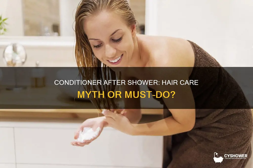 is it bad to put conditionerin your hair after shower