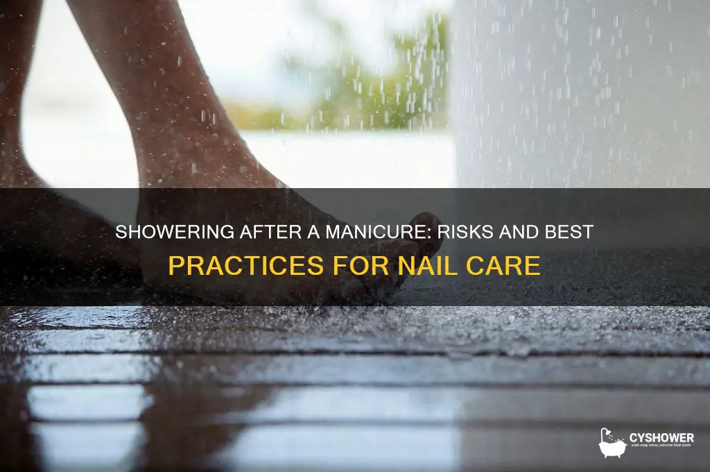 is it bad to shower after getting nails done