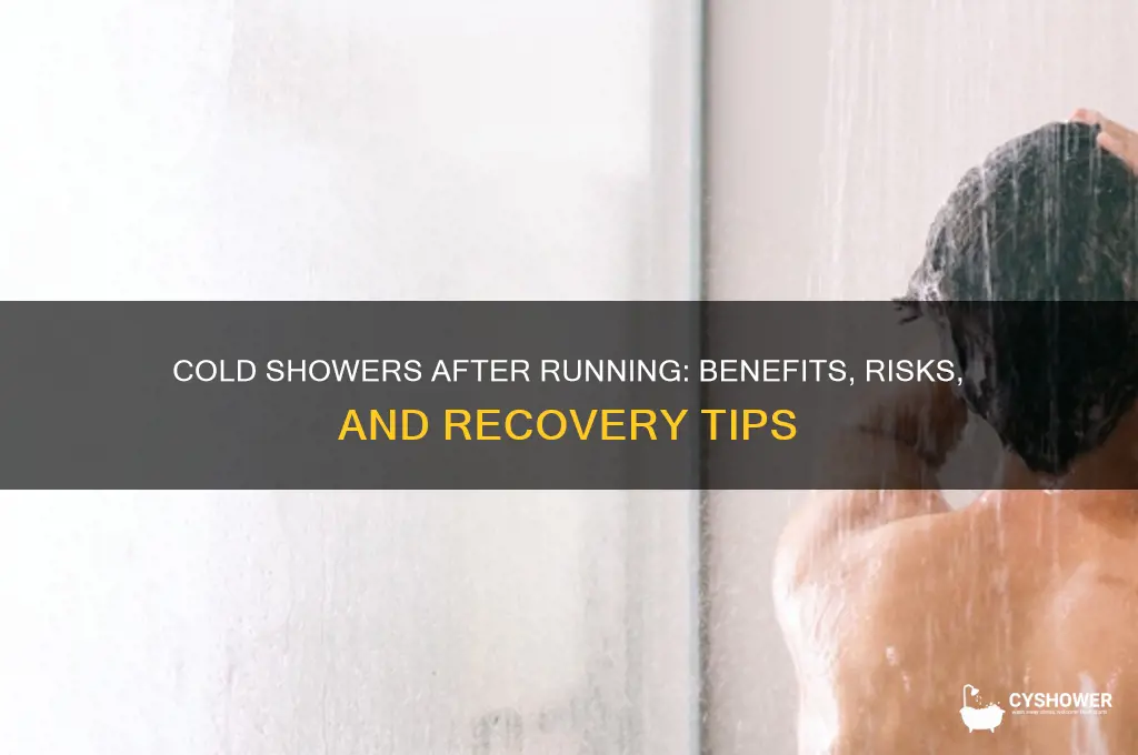is it bad to take a cold shower after running