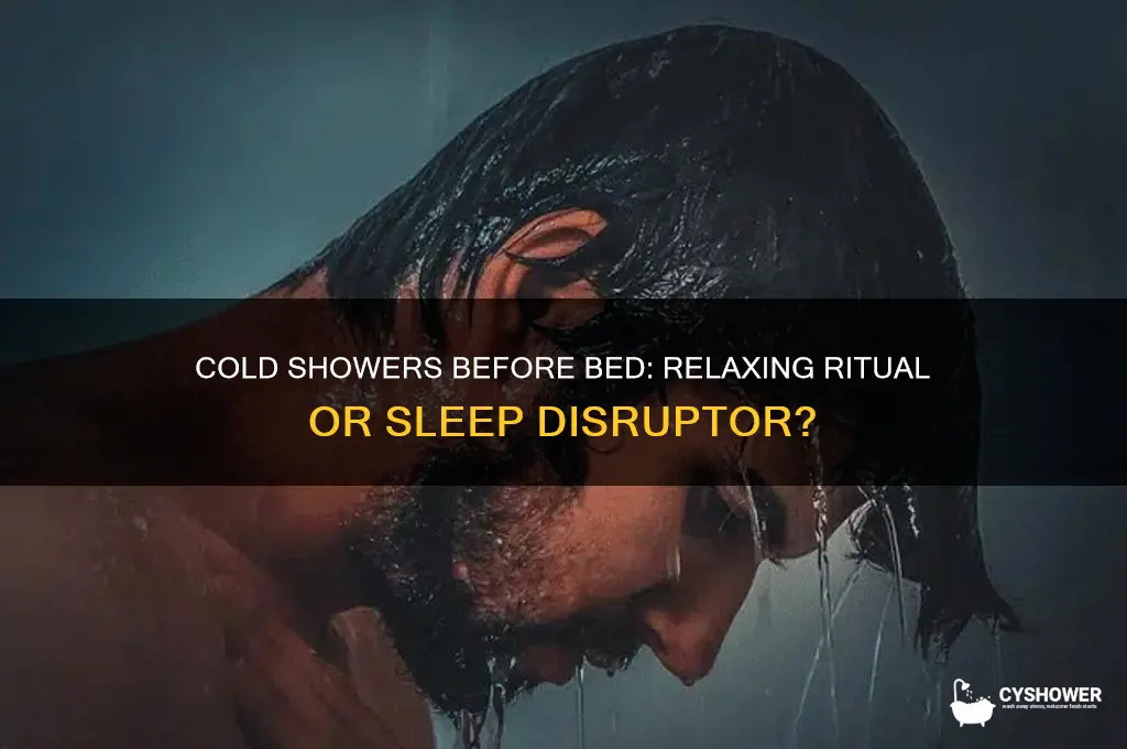 is it bad to take a cold shower before bed
