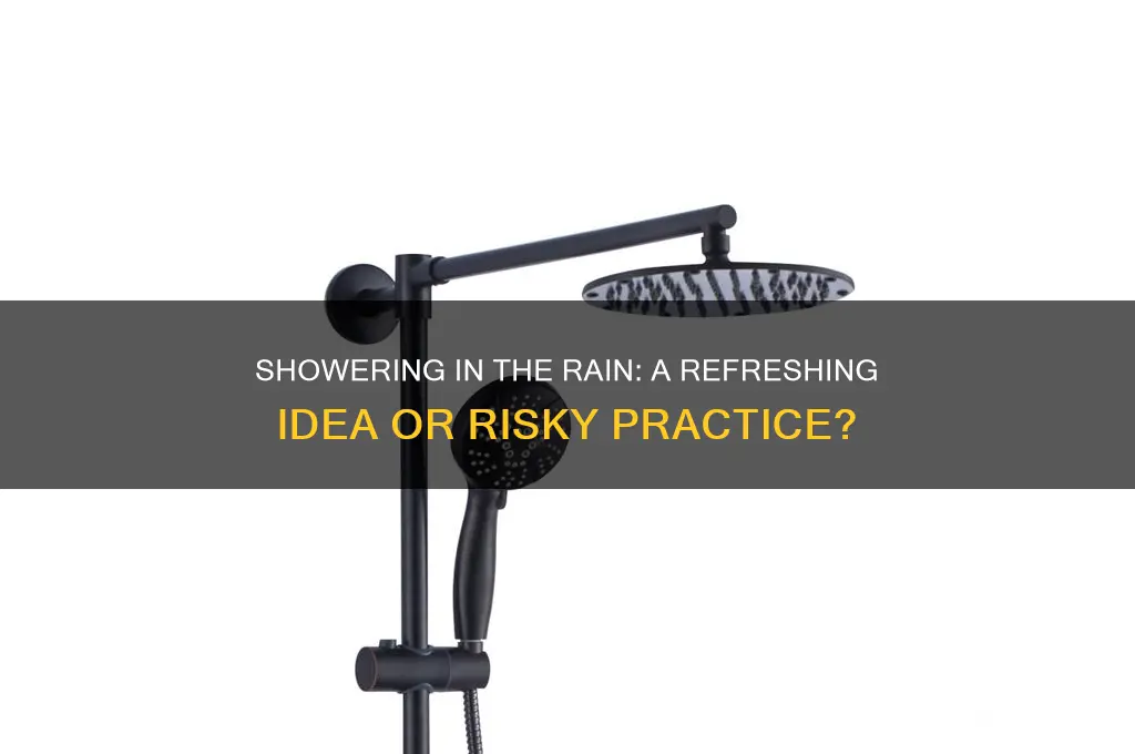 is it bad to take a shower in the rain