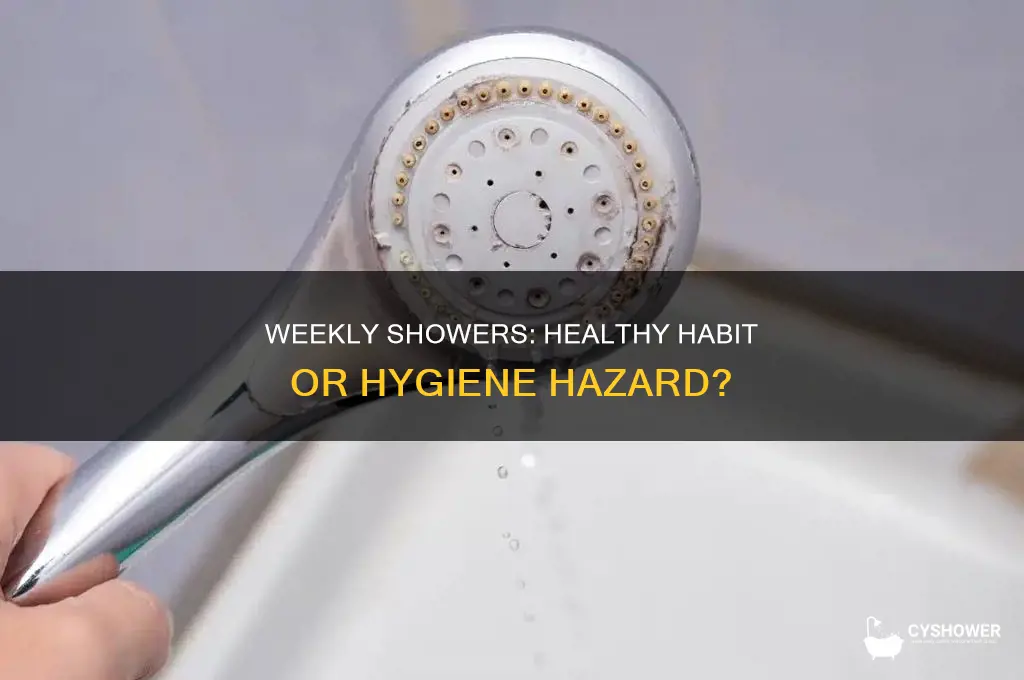 is it bad to take a shower once a week