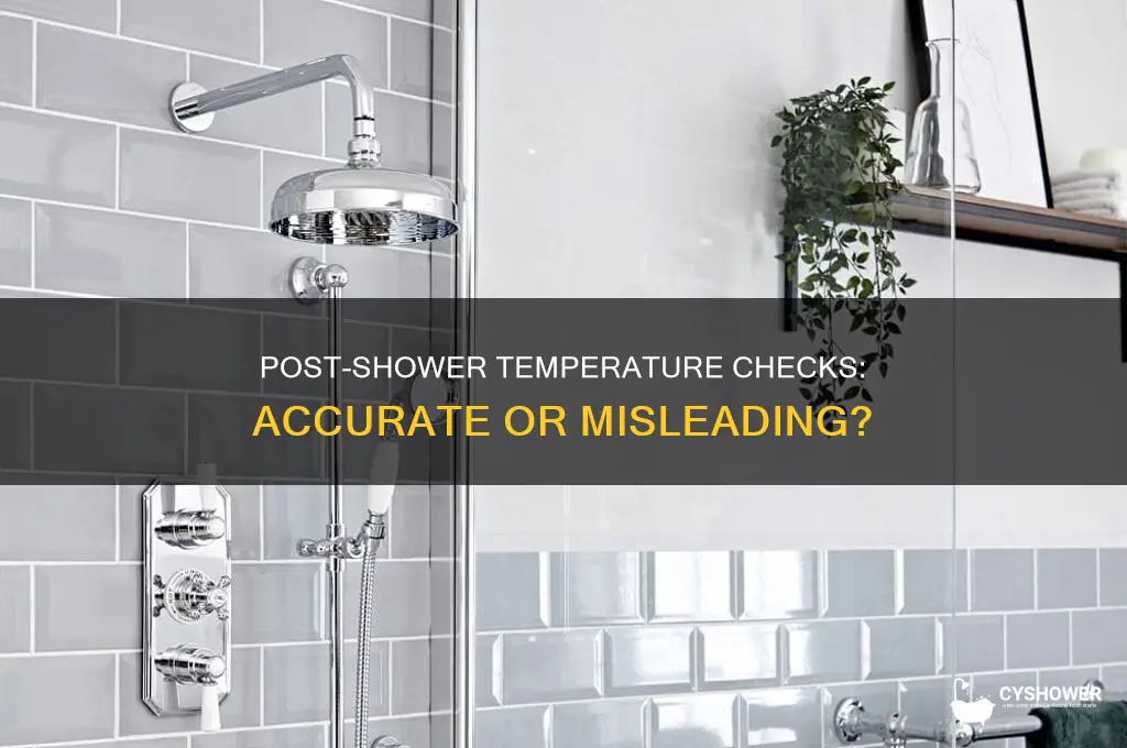 is it bad to take your temperature after a shower