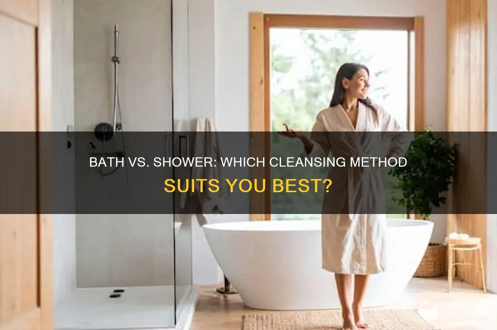 is it best to take a bath or shower