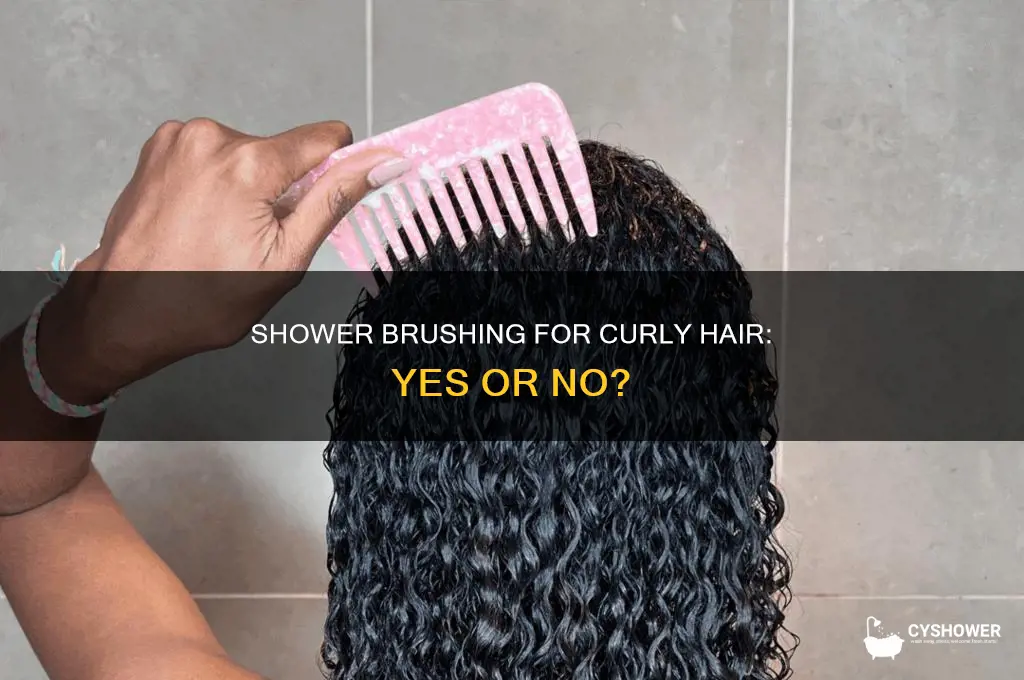 is it better to brush curly hair in the shower
