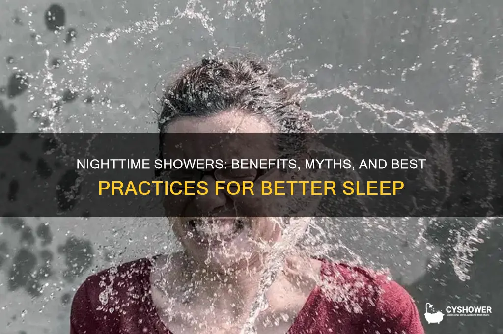 is it better to take a shower at night