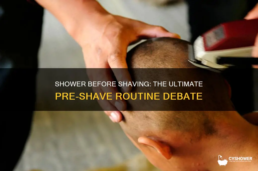 is it better to take a shower then shave