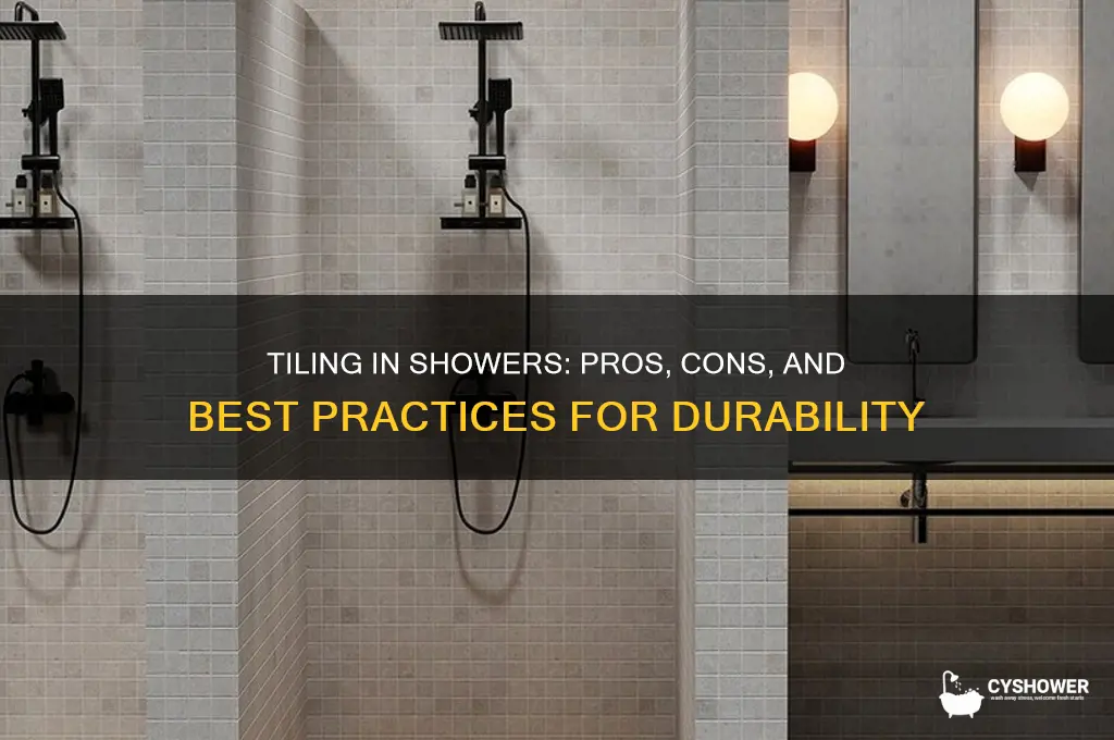 is it better to tile in a shower
